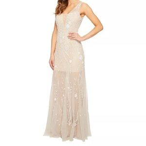 NWT Adrianna Pappel floral beaded dress size 16